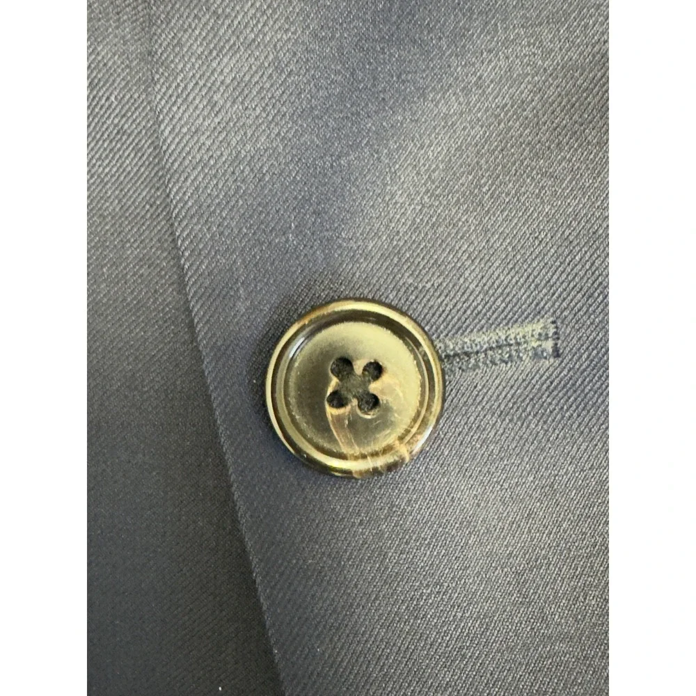 Lauren Ralph Lauren Mens Navy Blue Wool Blend Two‎ Button Blazer Jacket